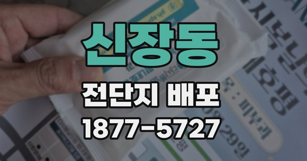 신장동 전단지 배포