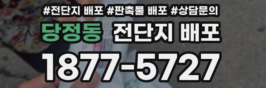 당정동 전단지 배포