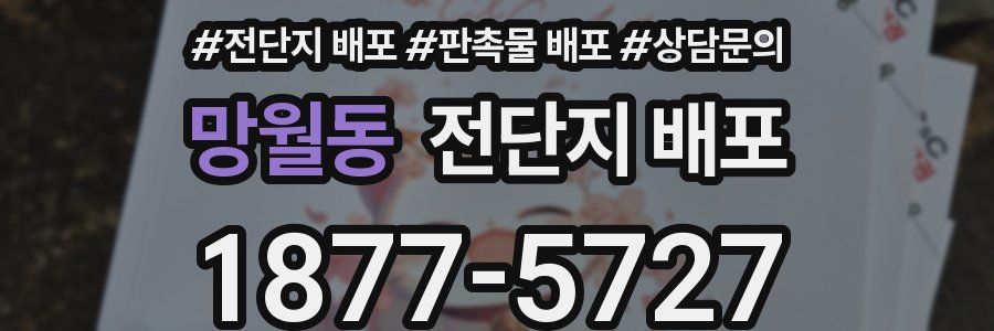망월동 전단지 배포