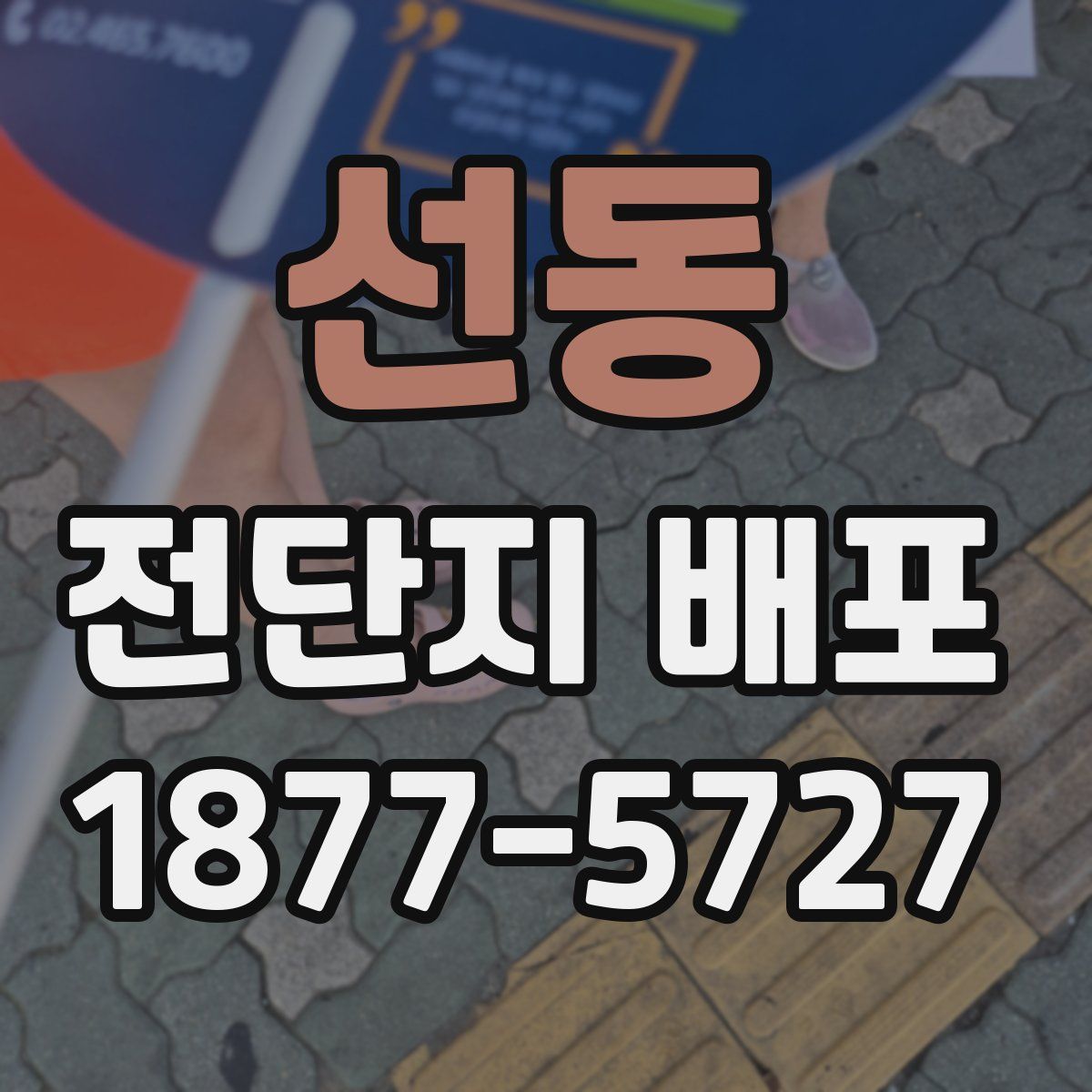 선동 전단지 배포
