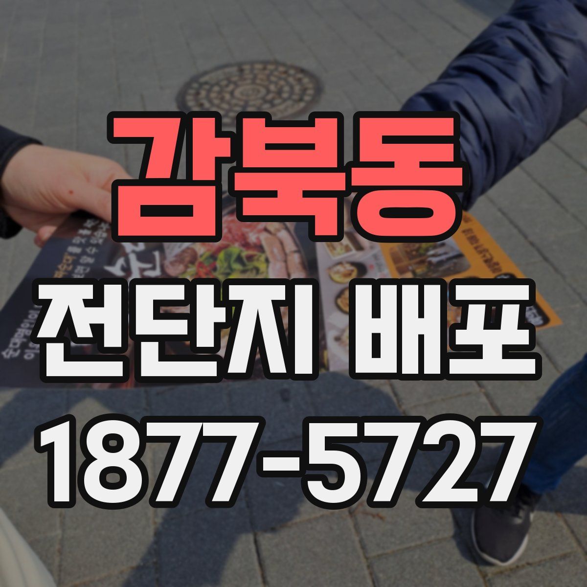 감북동 전단지 배포