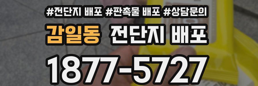 감일동 전단지 배포