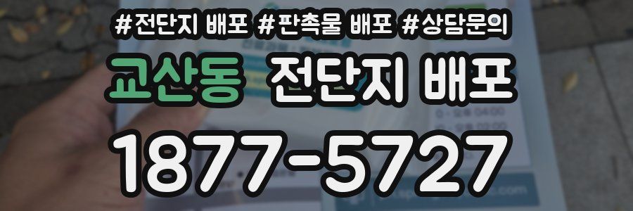 교산동 전단지 배포