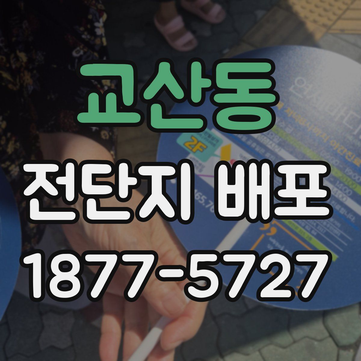 교산동 전단지 배포