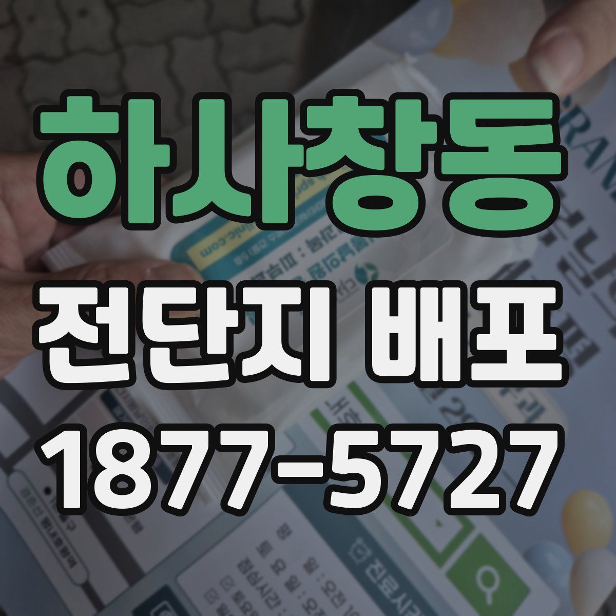 하사창동 전단지 배포