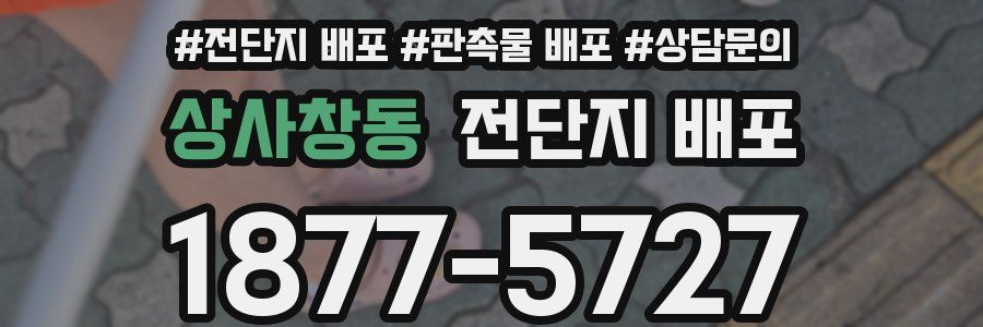 상사창동 전단지 배포