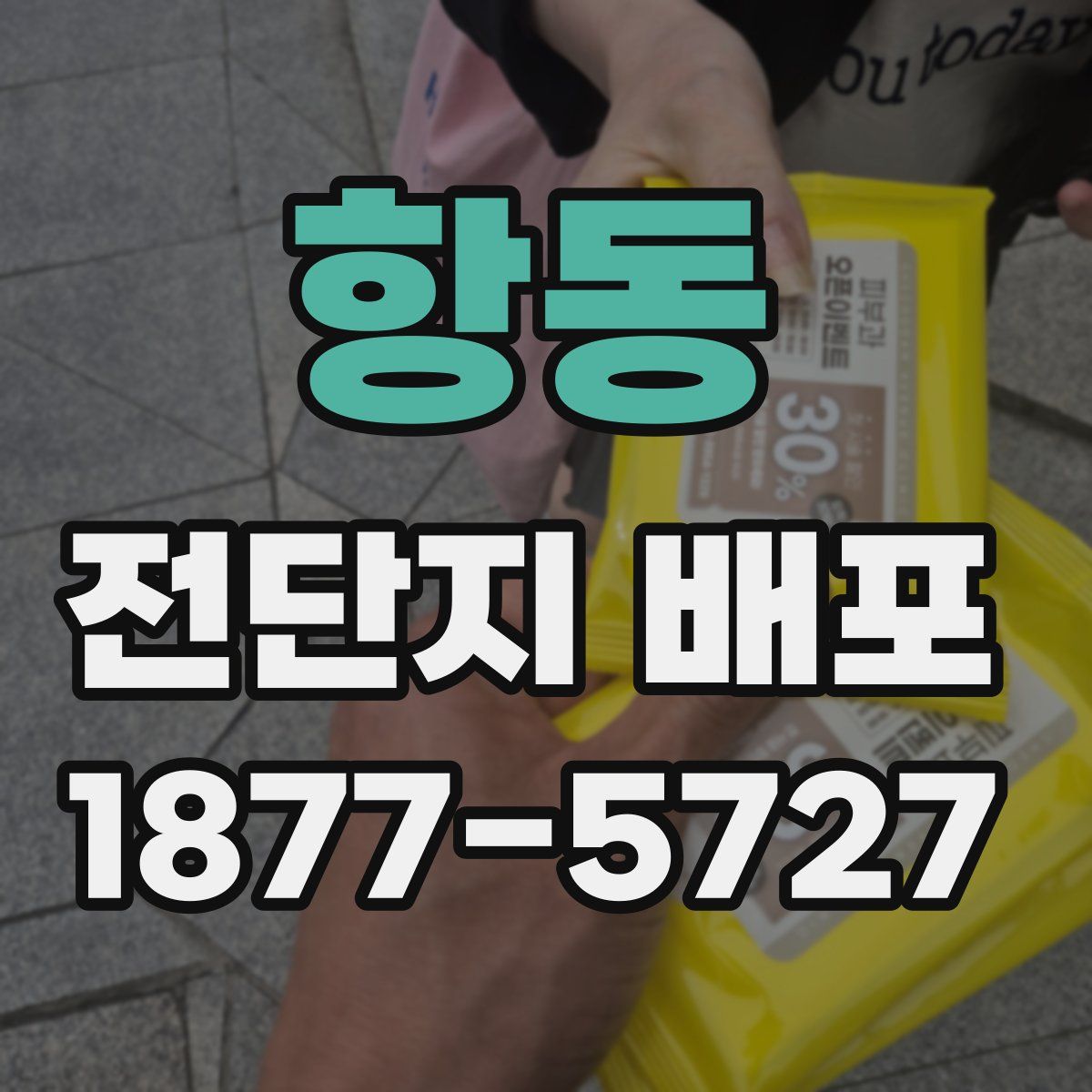 항동 전단지 배포