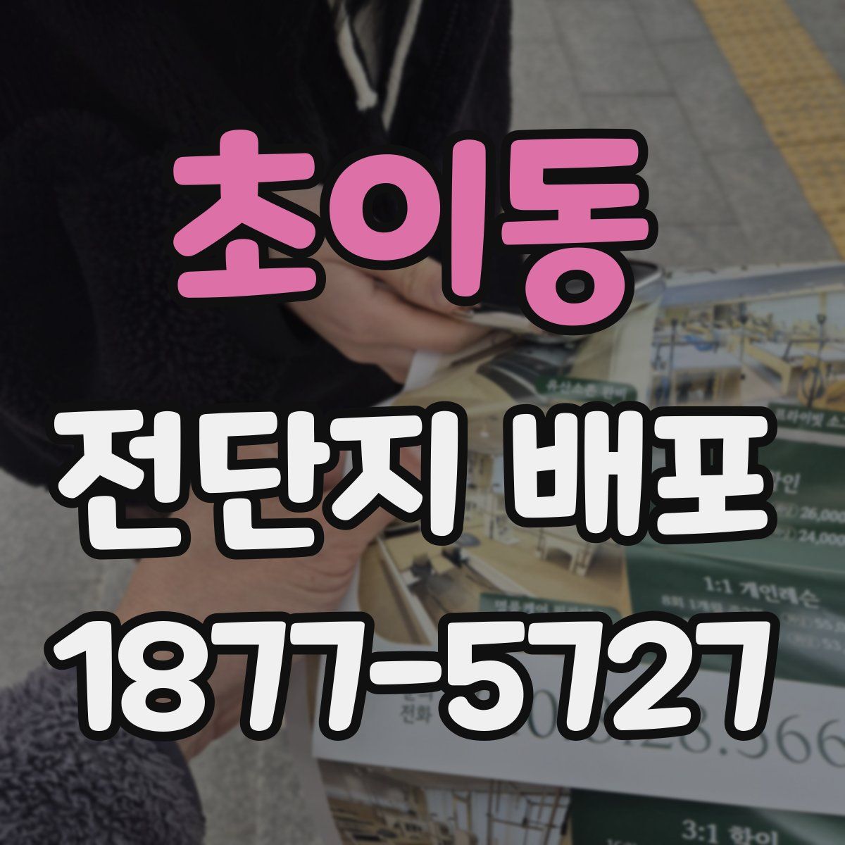 초이동 전단지 배포