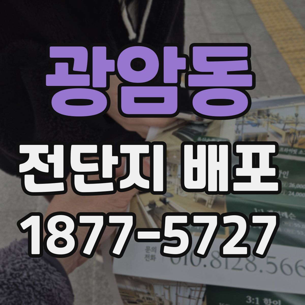 광암동 전단지 배포