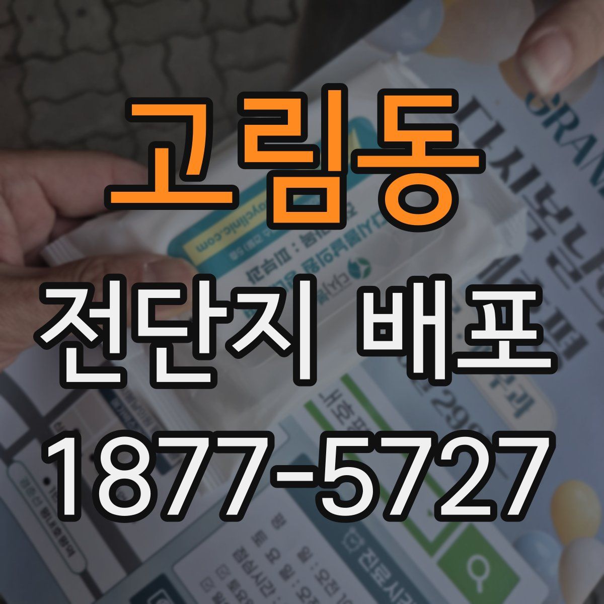 고림동 전단지 배포