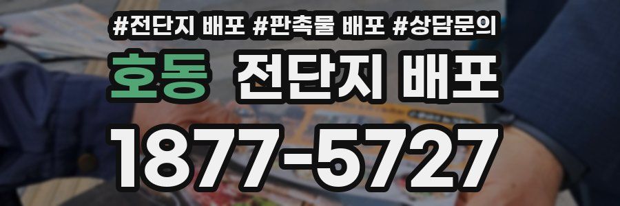 호동 전단지 배포