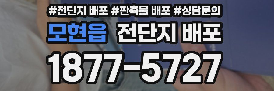 모현읍 전단지 배포