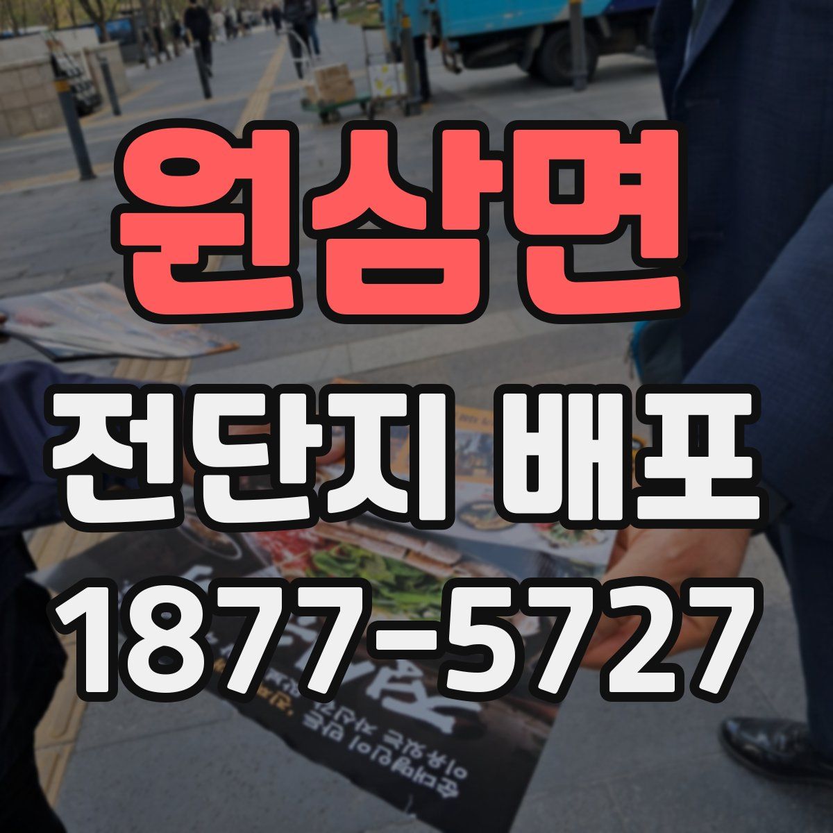 원삼면 전단지 배포