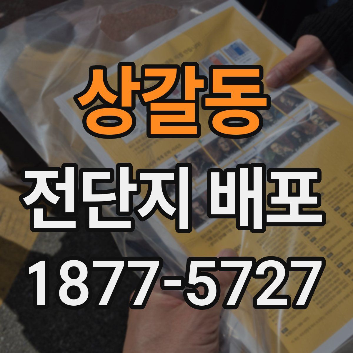 상갈동 전단지 배포