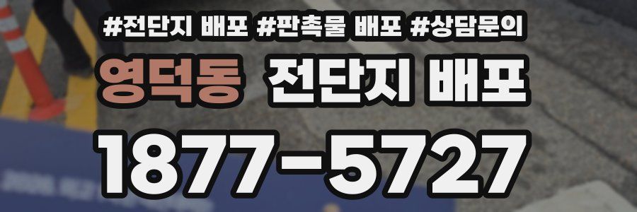 영덕동 전단지 배포