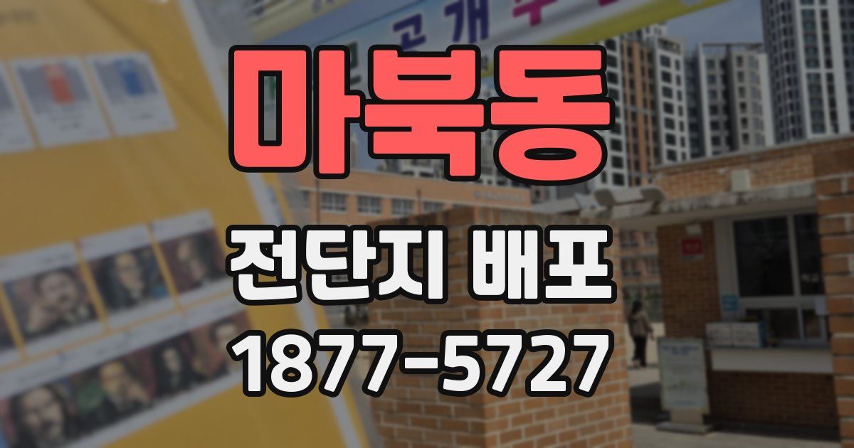 마북동 전단지 배포