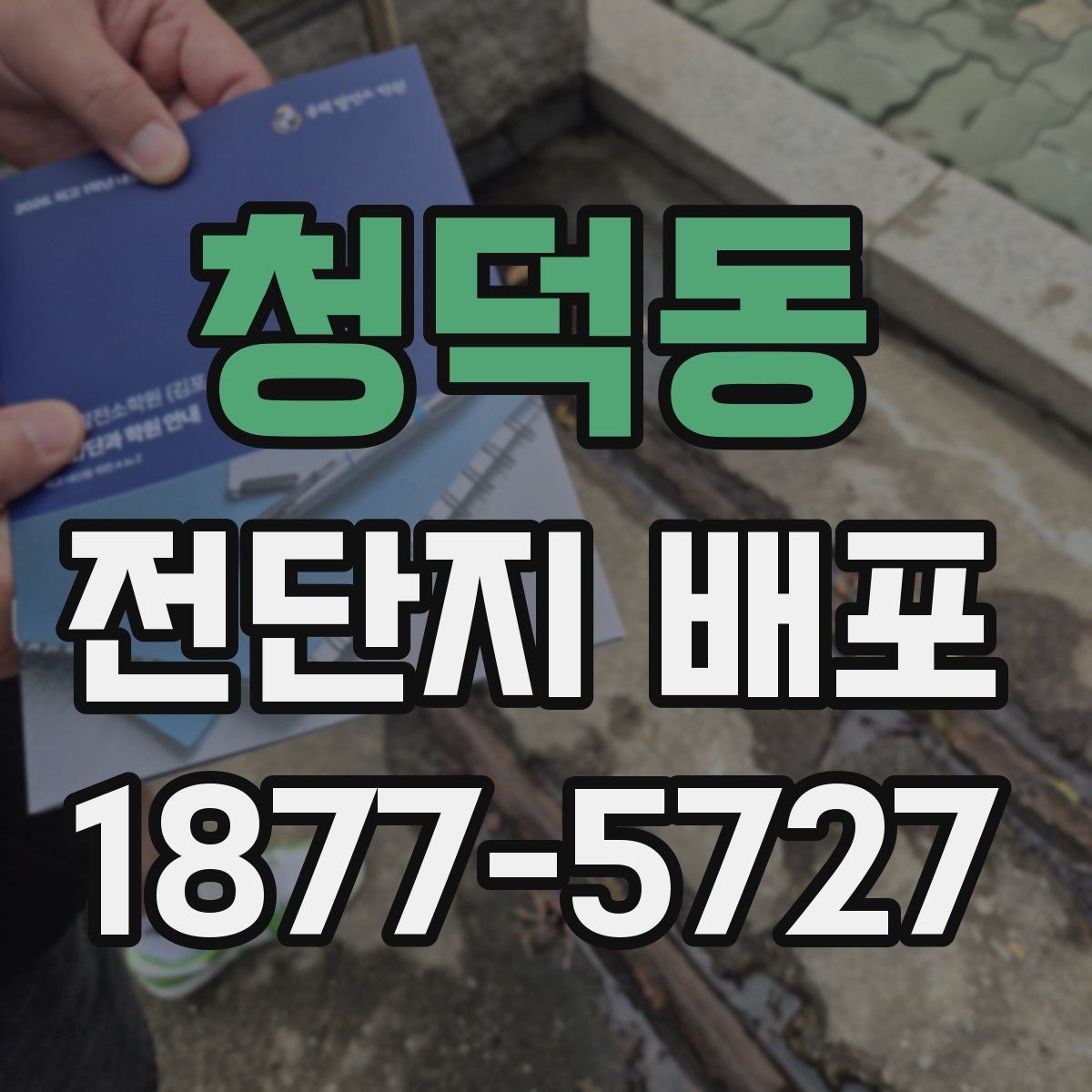 청덕동 전단지 배포