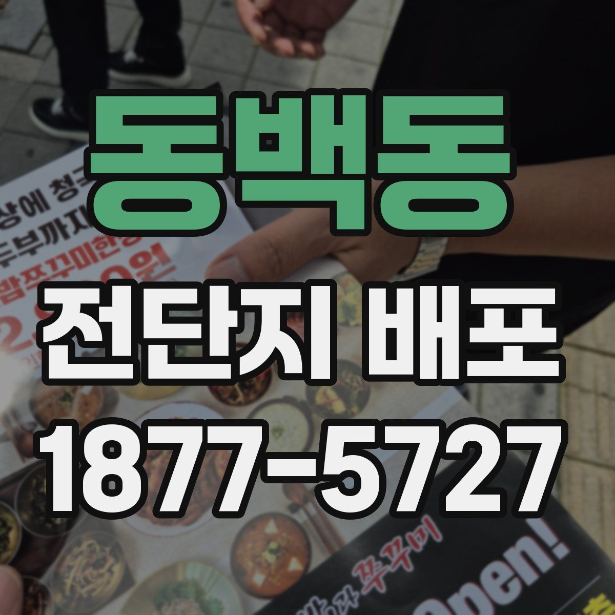 동백동 전단지 배포