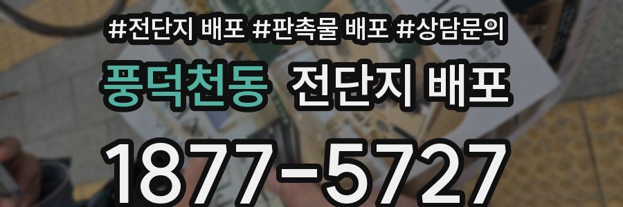 풍덕천동 전단지 배포