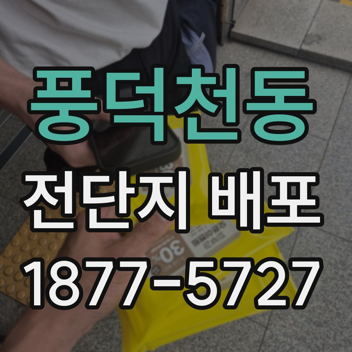 풍덕천동 전단지 배포