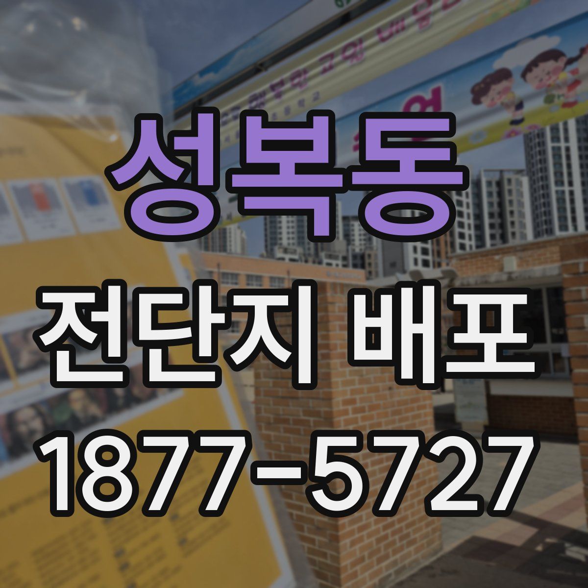 성복동 전단지 배포