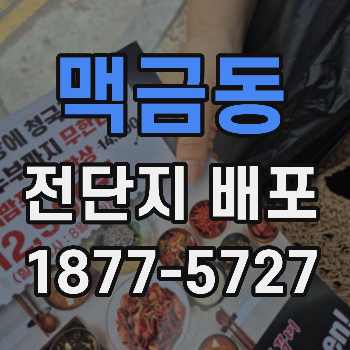 맥금동 전단지 배포