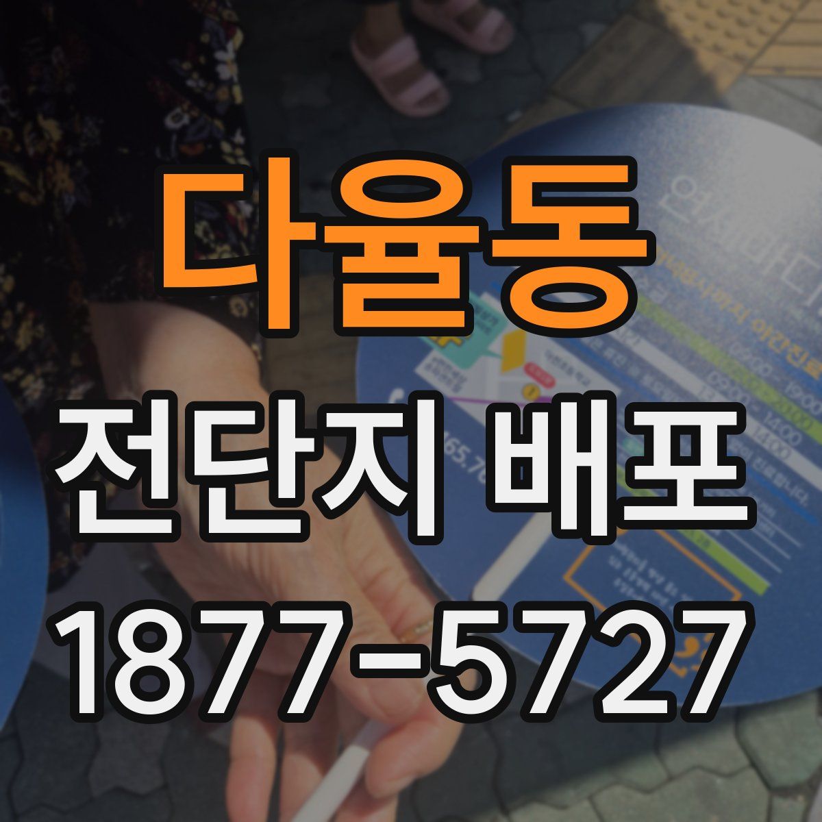 다율동 전단지 배포