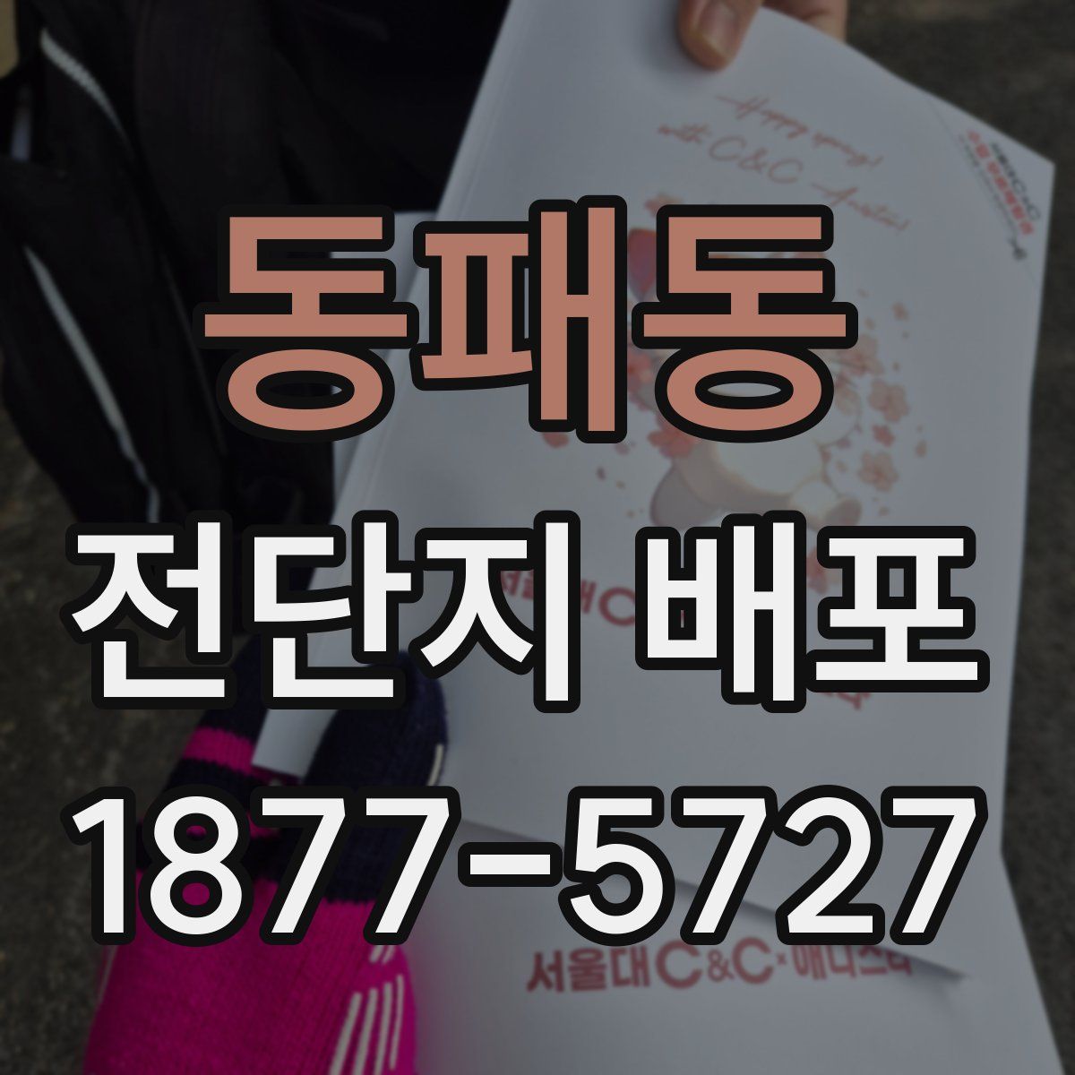 동패동 전단지 배포
