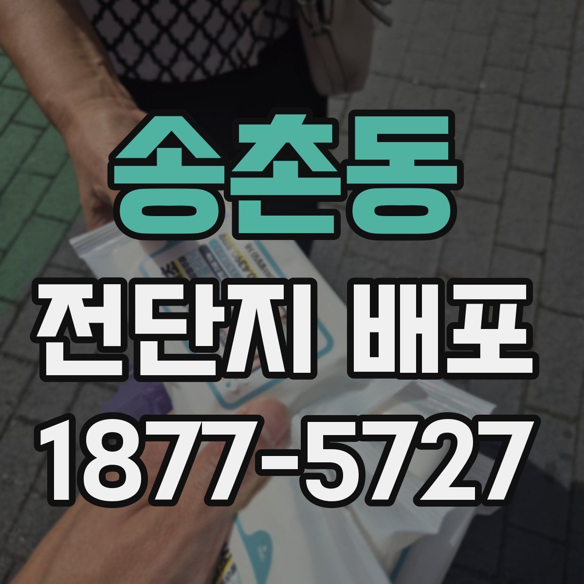 송촌동 전단지 배포
