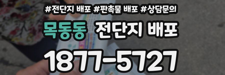 목동동 전단지 배포