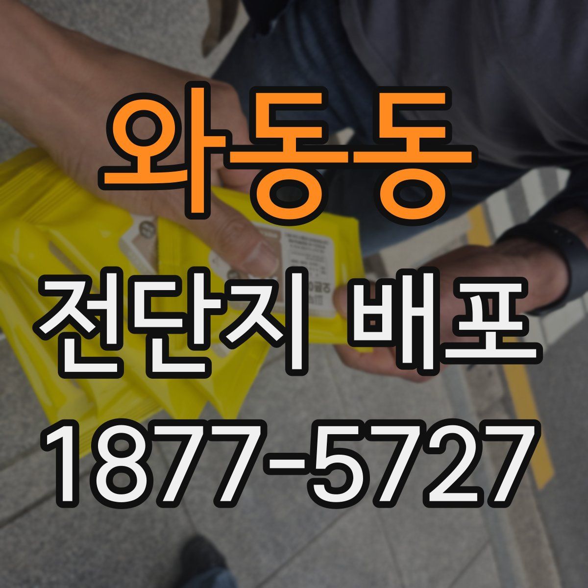 와동동 전단지 배포