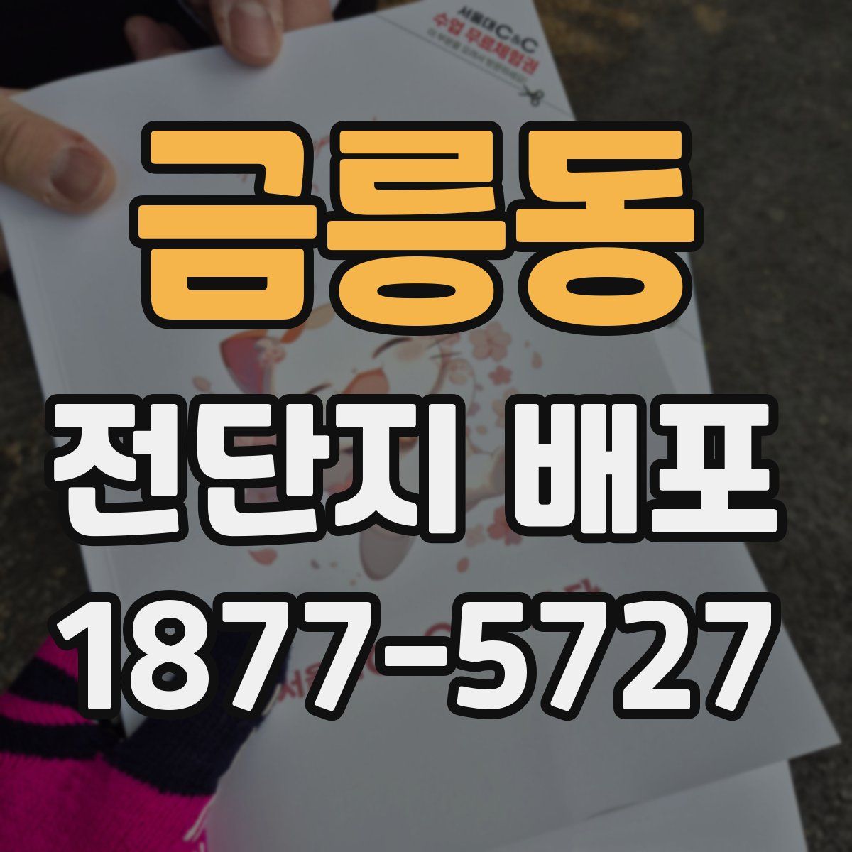 금릉동 전단지 배포