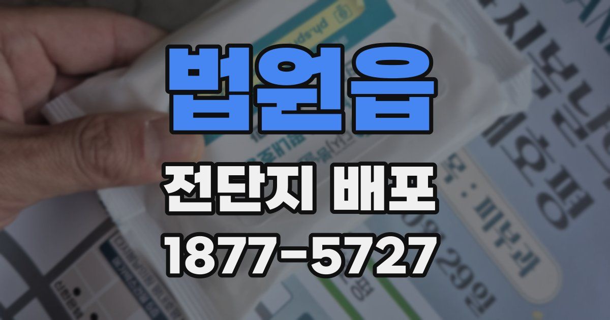 법원읍 전단지 배포