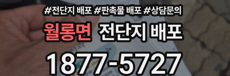 월롱면 전단지 배포