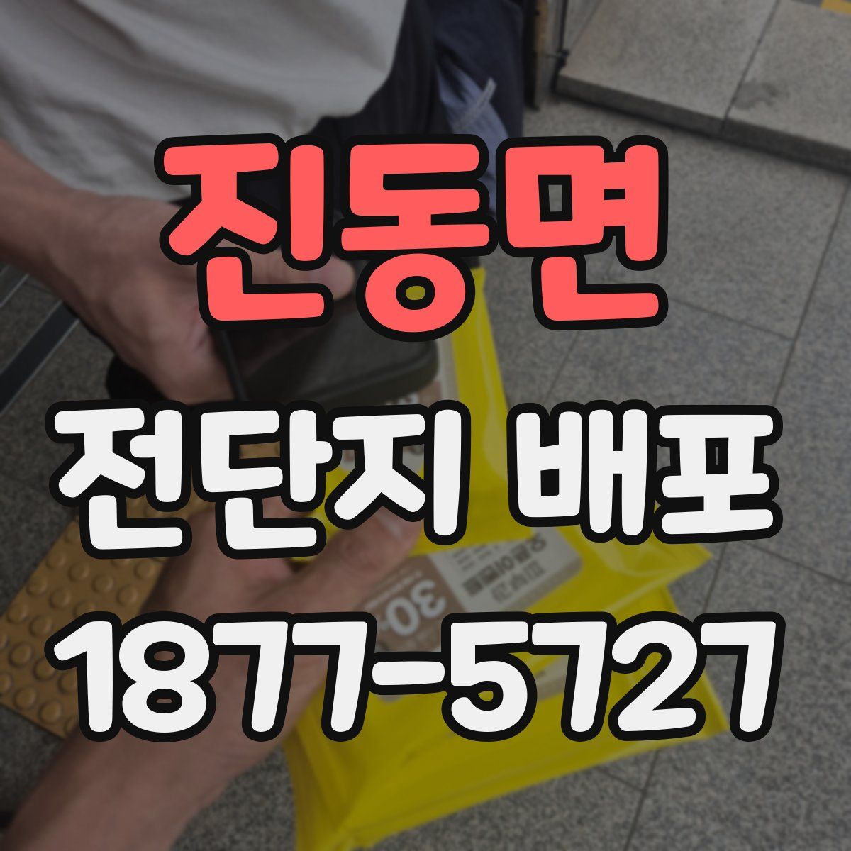 진동면 전단지 배포