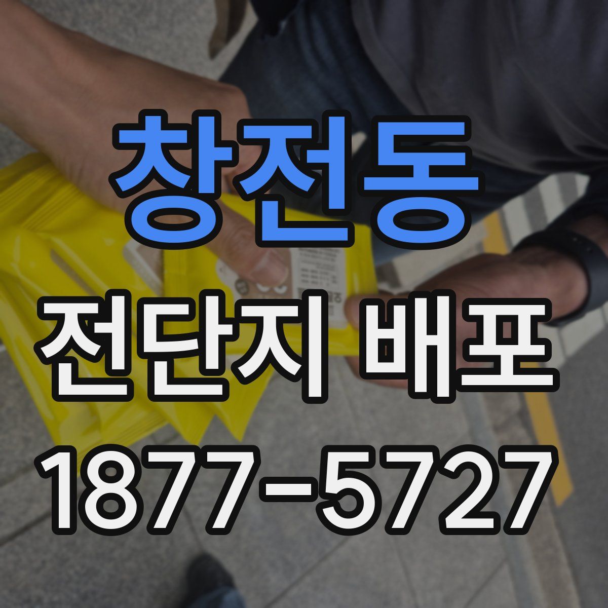 창전동 전단지 배포