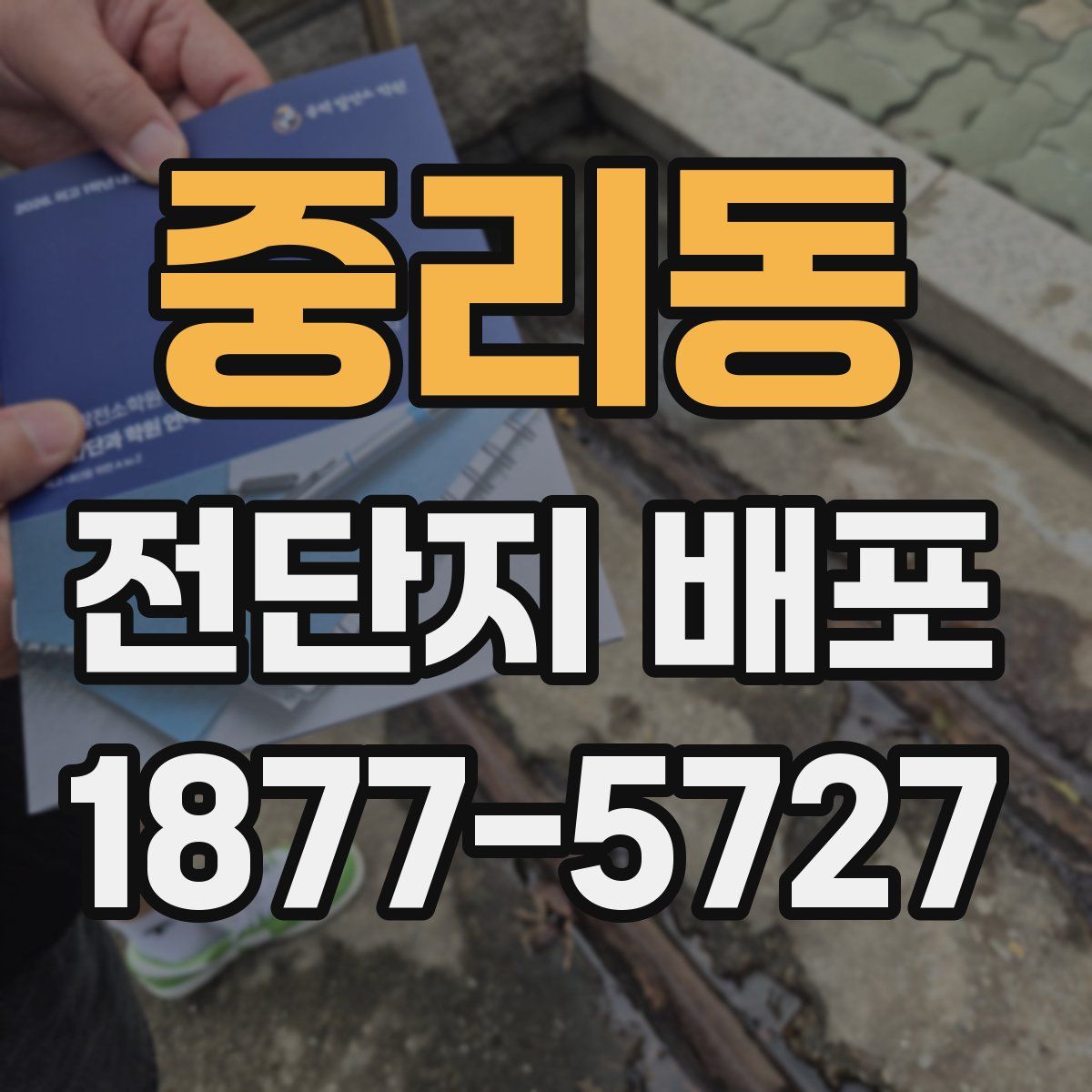 중리동 전단지 배포