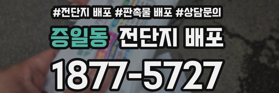 증일동 전단지 배포