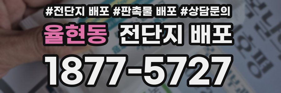 율현동 전단지 배포