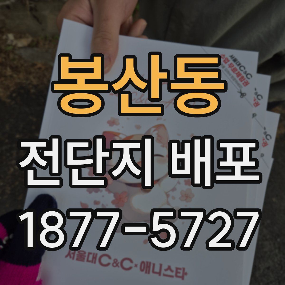 봉산동 전단지 배포