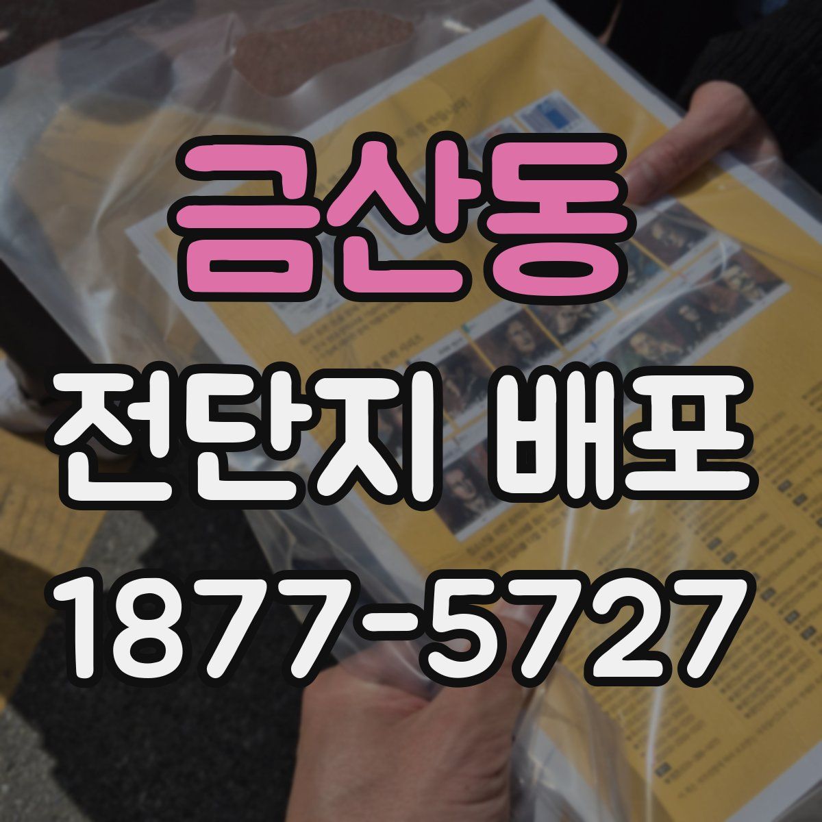 금산동 전단지 배포