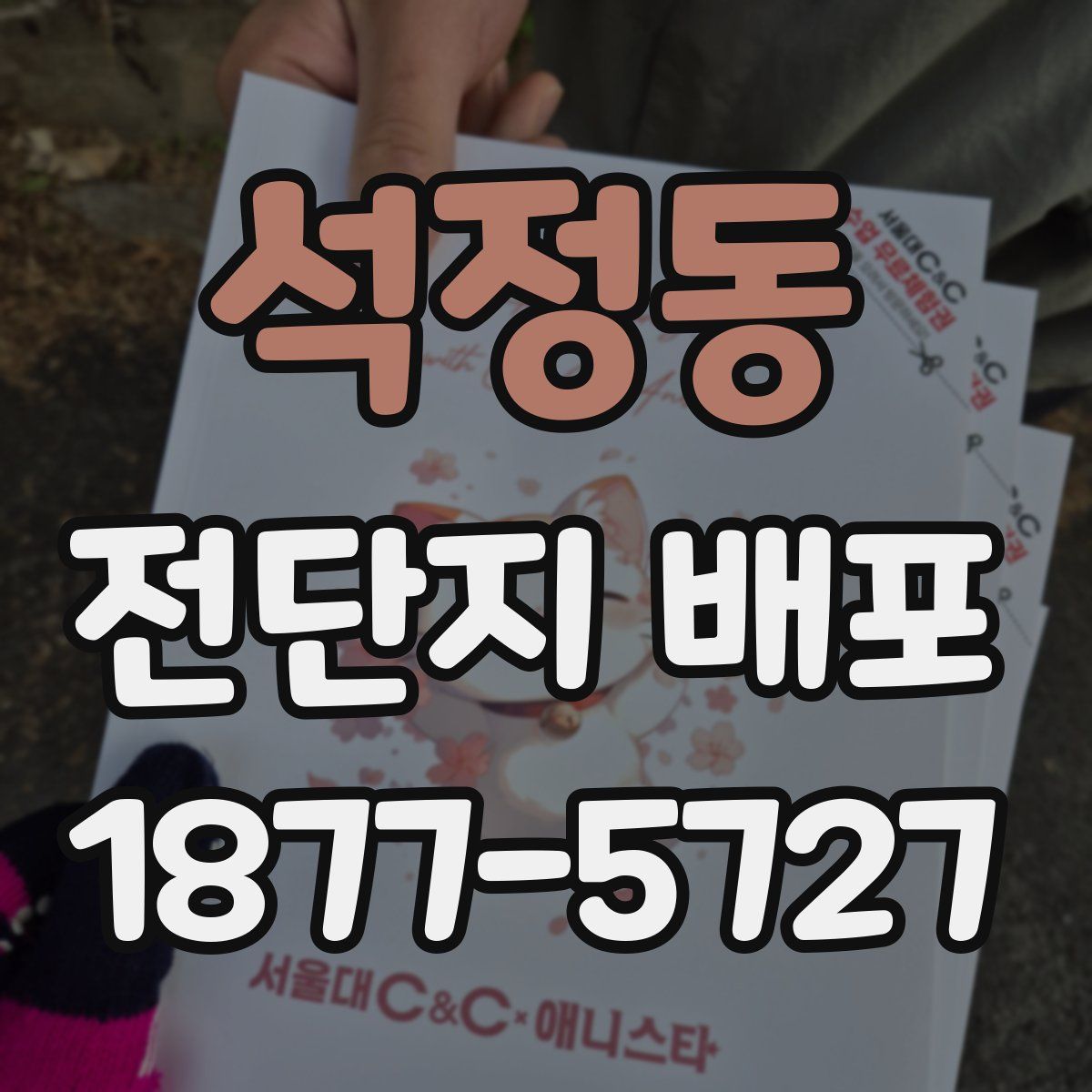 석정동 전단지 배포