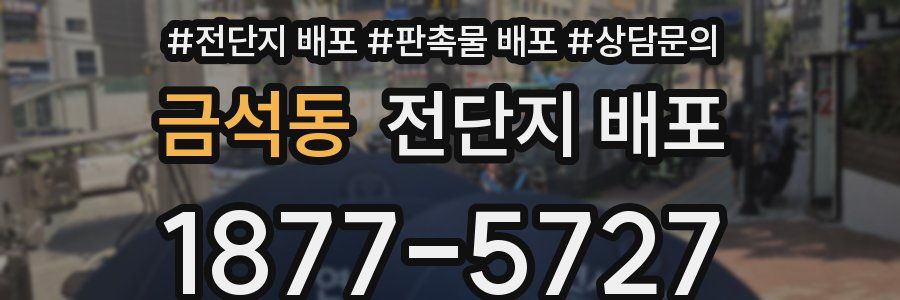 금석동 전단지 배포