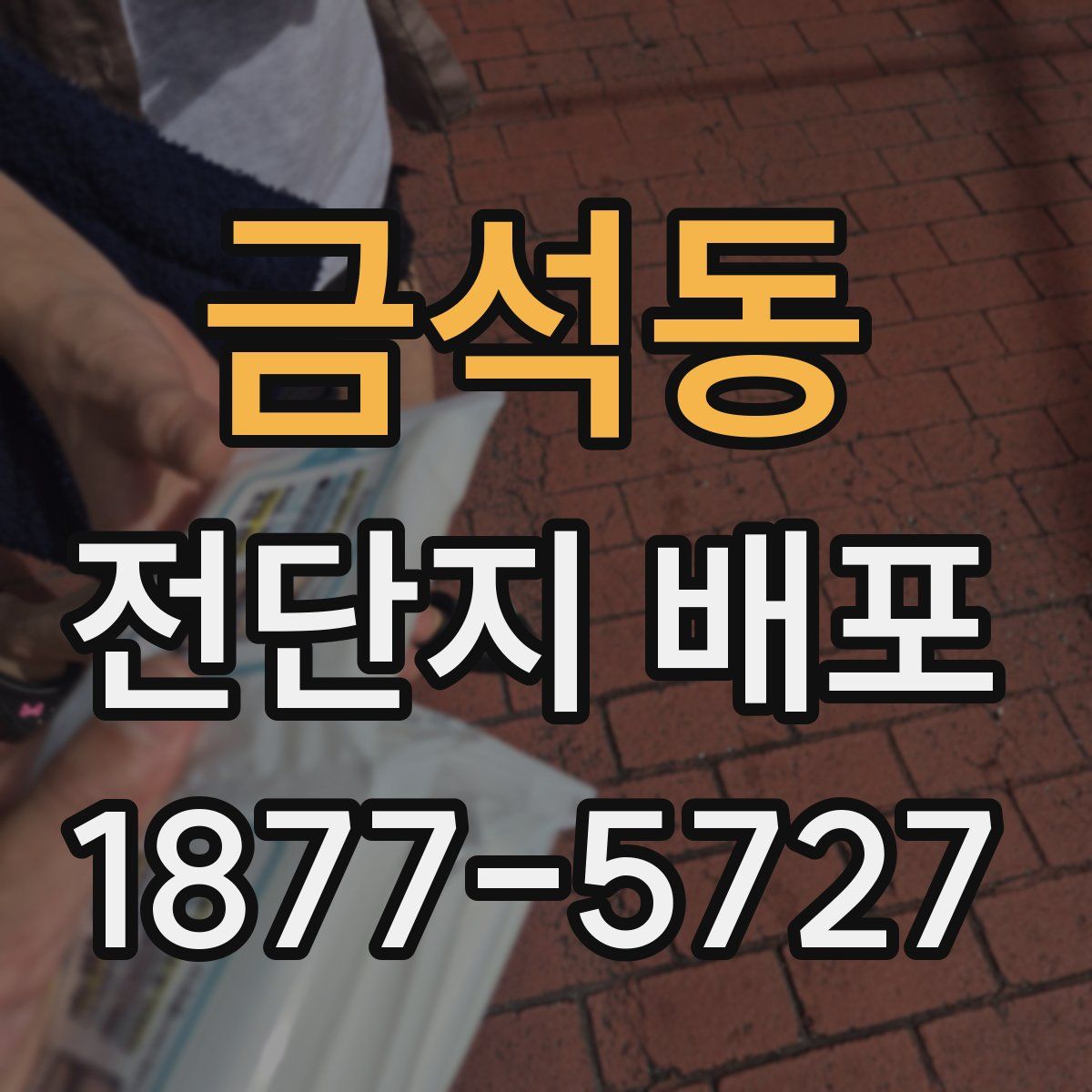 금석동 전단지 배포