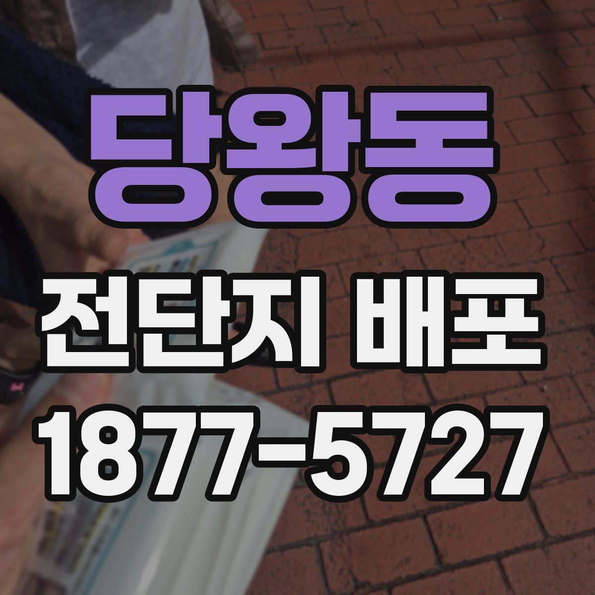 당왕동 전단지 배포