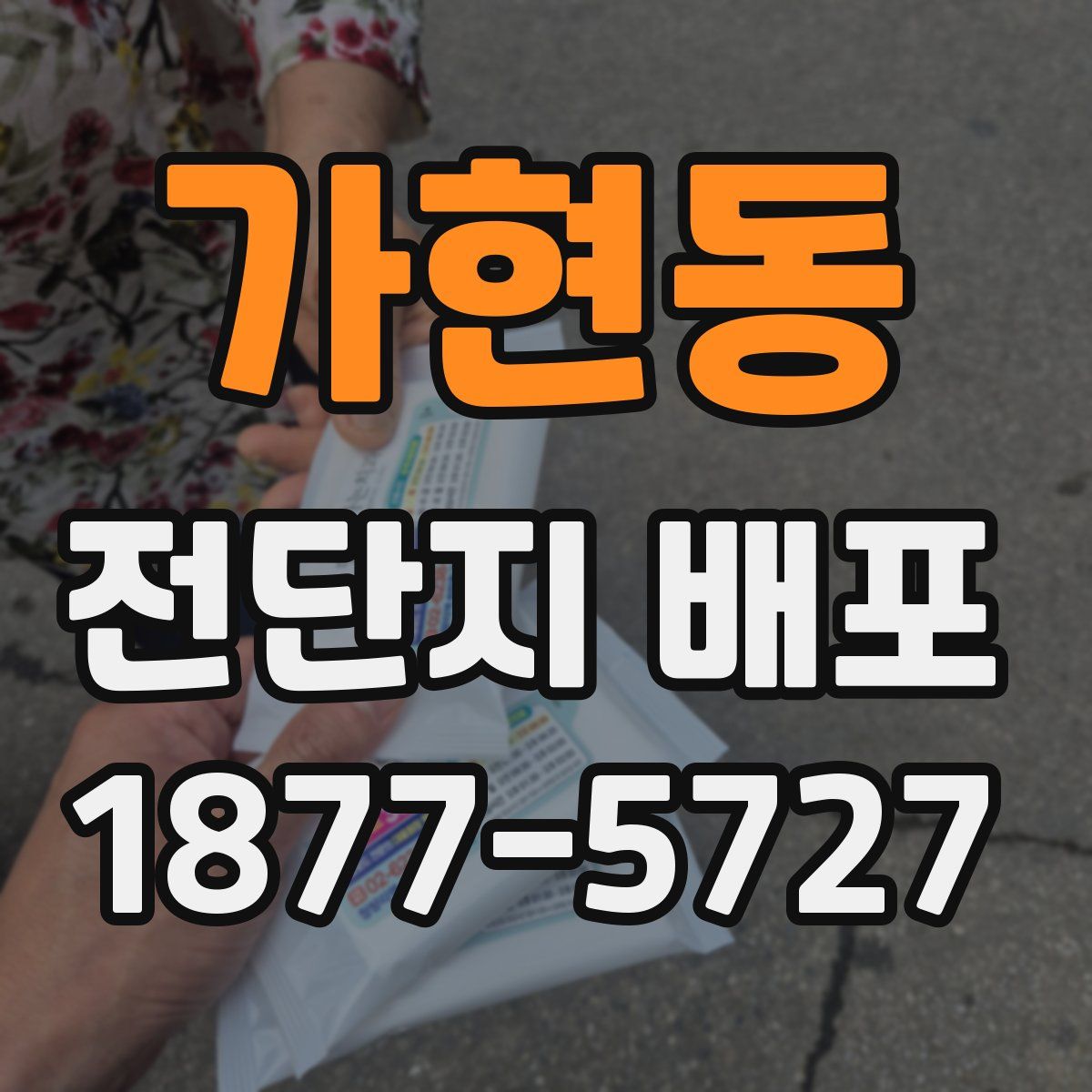 가현동 전단지 배포