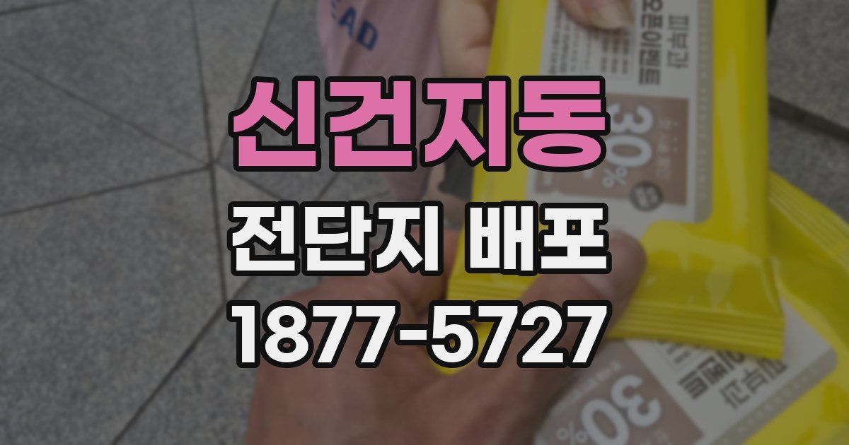 신건지동 전단지 배포