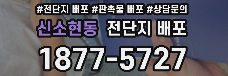 신소현동 전단지 배포