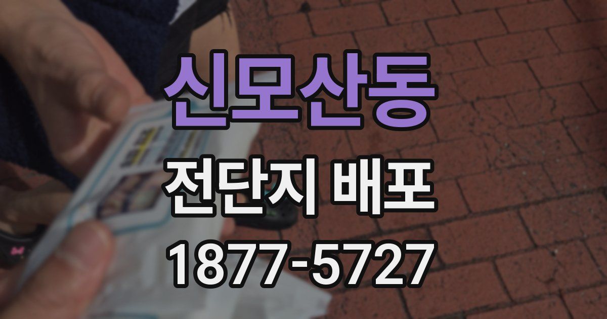 신모산동 전단지 배포