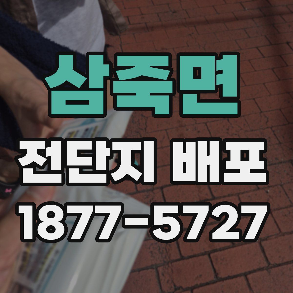 삼죽면 전단지 배포